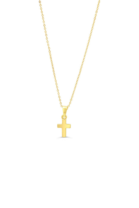 Children's 9ct Yellow Gold Small Cross Pendant | H.Samuel